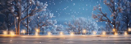 Merry Christmas stone podium background.の素材
