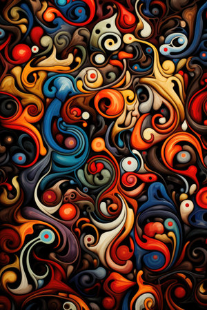 abstract colored background, banner on all out background.の素材