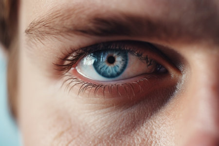 Macro Male Blue Eye.の素材