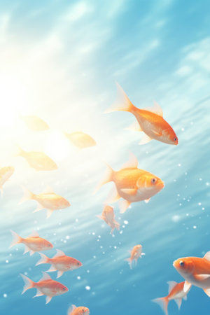 Fish sea background in the ocean.の素材