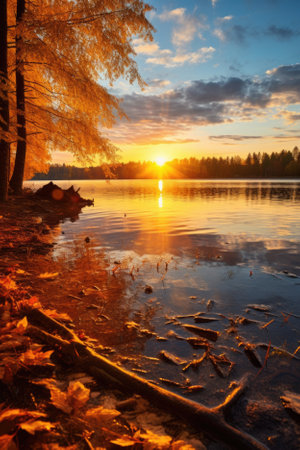 Beautiful autumn landscape.の素材