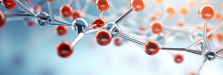 Abstract molecule close up.の素材