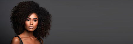 portrait of a black girl.の素材