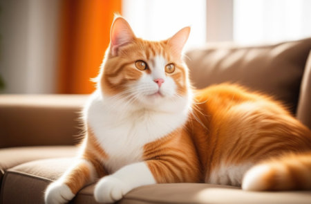 Cute kitten on light background.の素材