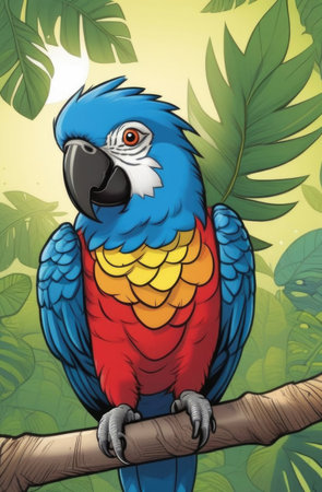 Parrot close up.の素材