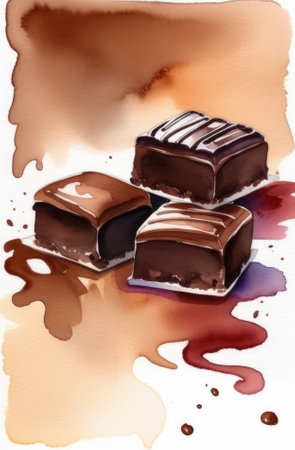 Watercolor Chocolateの素材