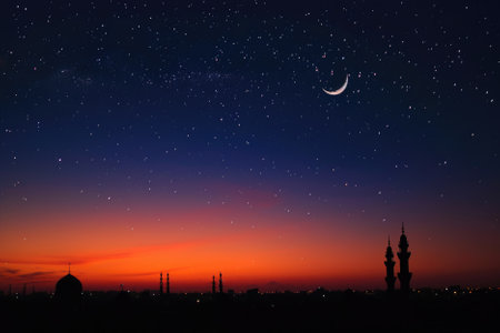 The holy holiday of Ramadan.の素材