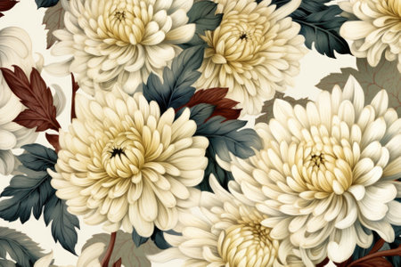 Pattern of flowers on light background.の素材