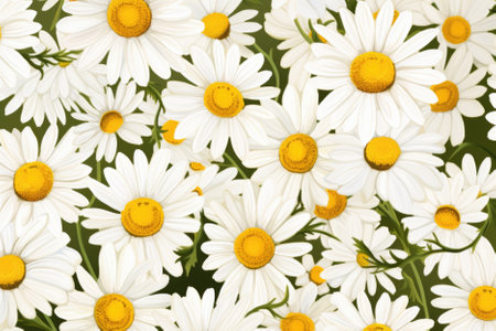 Pattern of flowers on light background.の素材