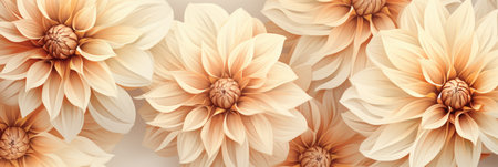 Pattern of flowers on light background.の素材