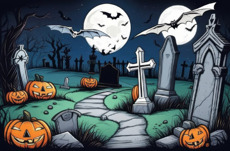 halloween pattern.の素材