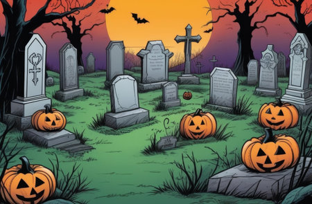 halloween pattern.の素材