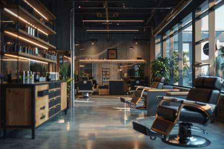 Interior barbershop.の素材