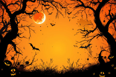 festive halloween background.の素材