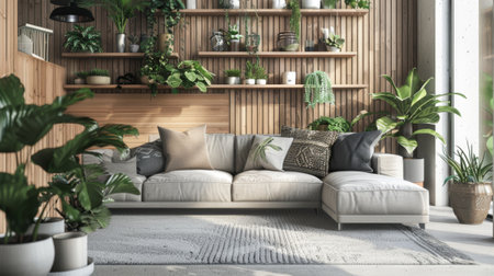 Modern Beautiful Living Room Interior.の素材