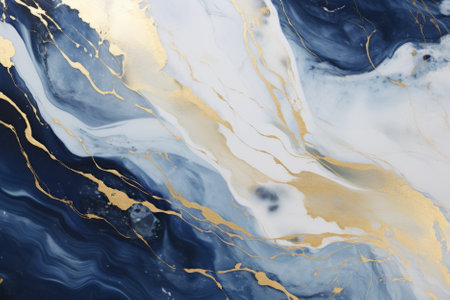 blue marble with gold veining.