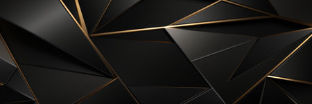 black marble with gold veining.
