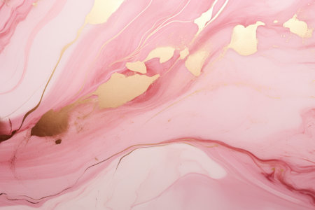 ping marble with gold veining.の写真素材