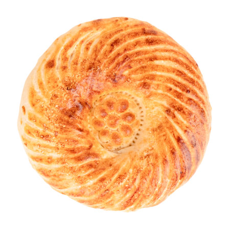 bread tortillas with sesame isolate on white background.の写真素材