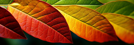 Background Autumn Colored Leaves.