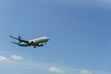 Kuala Lumpur, Malaysia, 17th Feb 2017, Garuda Indonesia aircraft on landing approach at the airport