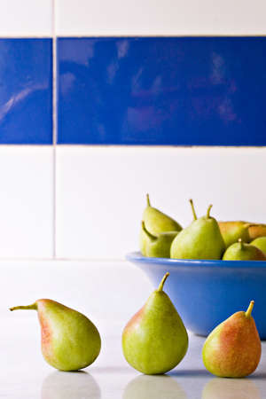 Group of pears. Vertical compositionの写真素材