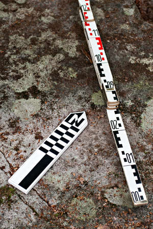 North arrow and metric scales