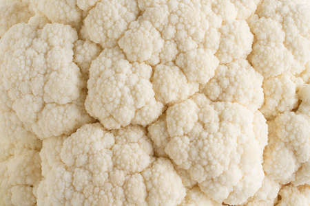 White curd of raw vegetable close upの写真素材
