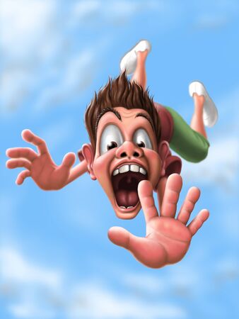 Fallingの写真素材