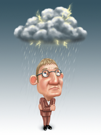 Unlucky personの写真素材