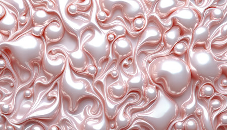 Abstract background. 3d rendering 3d illustration. Pink liquid texture.の素材