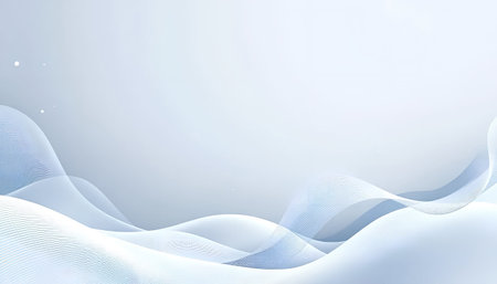 Abstract background with blue wave. 3d rendering, 3d illustration.の素材