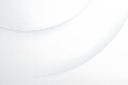 Abstract white background with curved lines. Minimal design. 3d renderの素材
