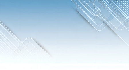 Abstract blue background with white lines. Vector illustration for your design.の素材