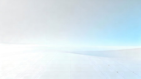 White tile floor and blue sky abstract background. 3D Renderingの素材