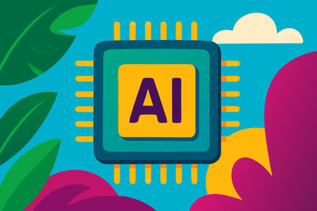 Artificial intelligence concept with icon design, vector illustration 10 eps graphic.のイラスト素材