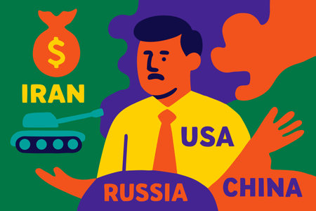 Businessman with a crisis crisis. Vector illustration in flat style.のイラスト素材