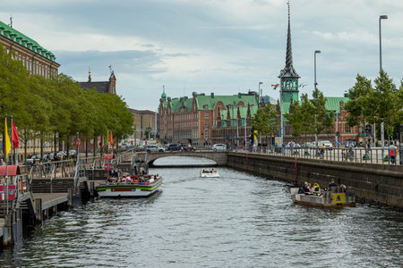 Copenhagen canals. Borsen Stock Exchange. Capitals of Europe. Visit to Denmark.