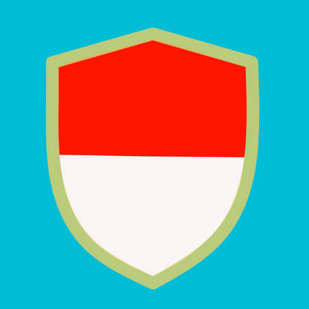 The Indonesian flag illustration vector design is suitable for designing logos, icons, mascots, brands, stickers, and t-shirt screen printingのイラスト素材