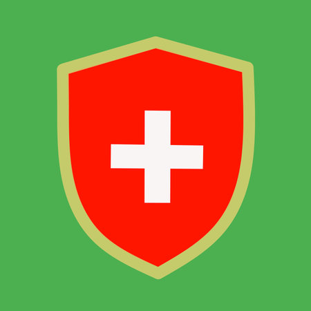 The Switzerland flag illustration vector design is suitable for designing logos, icons, mascots, brands, stickers, and t-shirt screen printingのイラスト素材