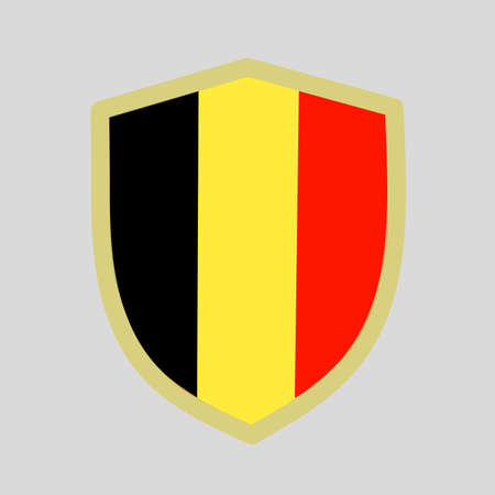Vector illustration of the Belgian flag suitable for logos, icons, mascots, brands, and t-shirt screen printingのイラスト素材