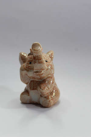 Photo of elephant-shaped ceramic decorations, very cute and interesting for home decorationsの写真素材