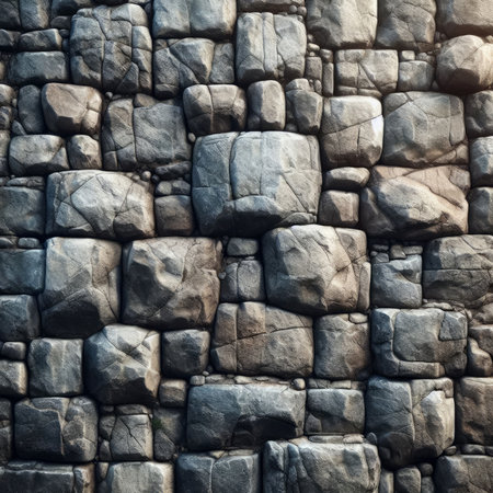 Background of stone wall texture. Natural pattern and texture for design.の素材