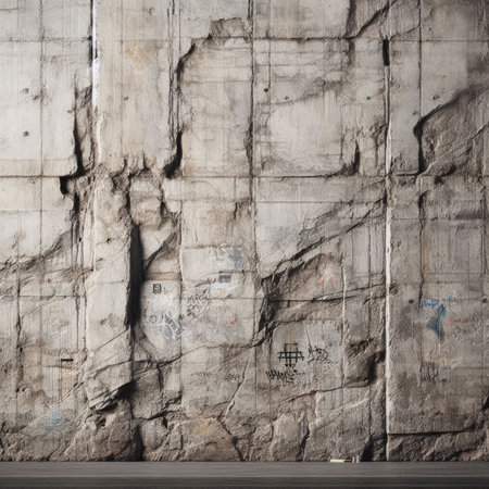 Grunge cement wall texture background with space for your text.の素材