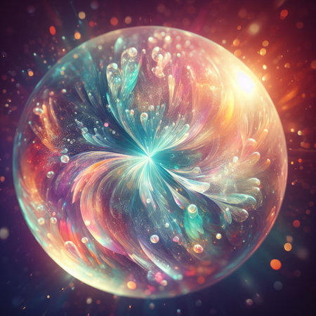 abstract fractal. Fractal art background for creative design. Decoration for wallpaper, desktop, poster, cover booklet. Print for clothes, t-shirt. creative illustration for designの素材