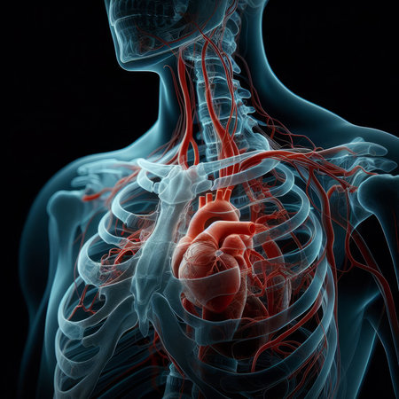 3d rendered medically accurate illustration of the vascular system of the heartの素材