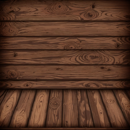 Wooden background. Wood texture. Vector illustration. Eps 10.の素材