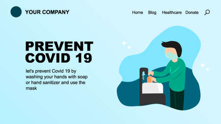 anticipation for covid 19のイラスト素材
