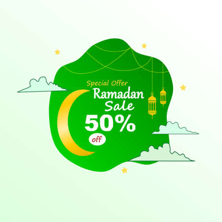 special offer ramadan sale storeのイラスト素材