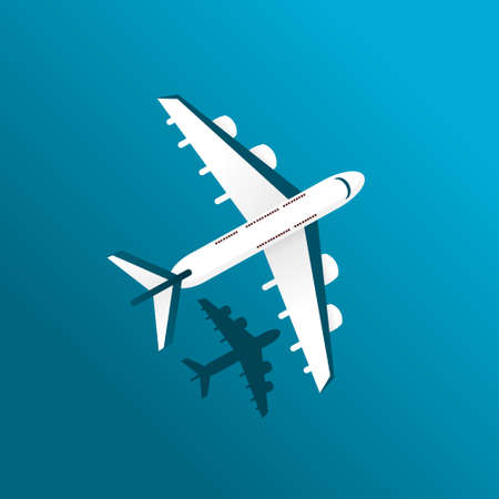plane illustration vector, easy editable, additional image include layer by layerのイラスト素材